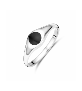 Zilver ring onyx - 3242165