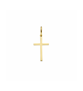 Goud hanger kruis 18x10 mm - 3242637