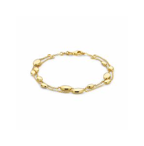 Goud armband ovaal 19 cm - 3242076