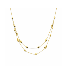 Goud collier ovaal 45 cm - 3242075