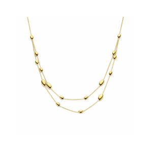Goud collier ovaal 45 cm - 3242075