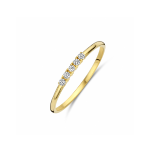 Goud ring zirkonia - 3242054