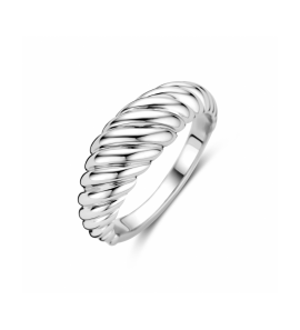 Zilver ring gedraaid - 3242164
