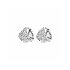 Zilver klapoorringen zirkonia 11 mm - 3242138