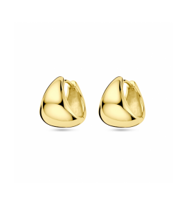 Zilver veguld klapoorringen 15 mm 1 micron - 3242082