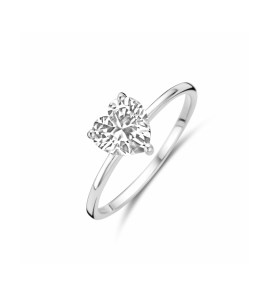 Zilver ring hartje zirkonia - 3242208