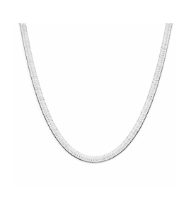 Zilver collier slang plat 43 cm - 3242130