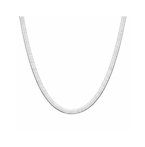 Zilver collier slang plat 43 cm - 3242130