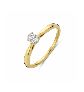 Gouden ring lab grown diamant 0.25ct h si - 3250353