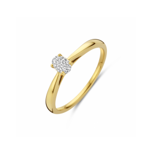 Gouden ring lab grown diamant 0.25ct h si - 3250353