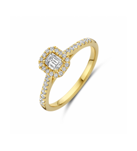 Gouden ring lab grown diamant 0.48ct h si - 3250358