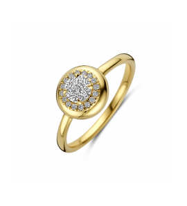 Gouden ring lab grown diamant 0.495ct h si - 3250359