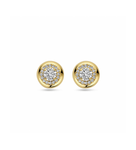 Gouden oorknoppen lab grown diamant 0.75ct (2x 0.375ct) h si - 3250366