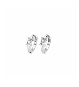 Zilver klapoorringen zirkonia 10,5 mm - 3242200