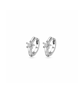 Zilver klapoorringen zirkonia 10,5 mm - 3242202