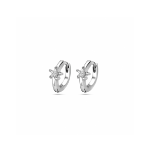 Zilver klapoorringen zirkonia 10,5 mm - 3242202