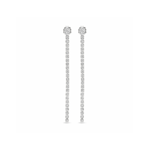 Zilver oorhangers zirkonia 55 mm - 3242135