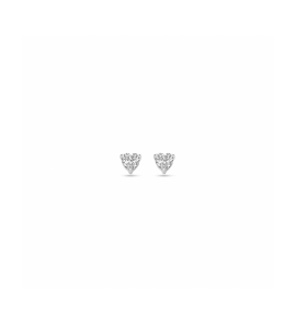Zilver oorknoppen hartje zirkonia 3,5 mm - 3242206