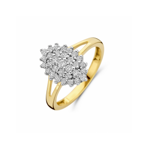 Gouden ring lab grown diamant 0.48ct h si - 3250354