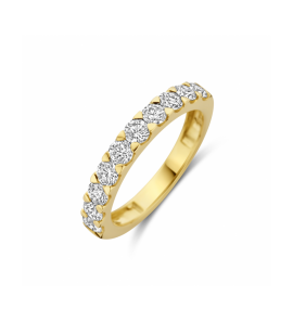 Gouden ring lab grown diamant 1.00ct h si - 3250357