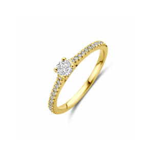 Gouden ring lab grown diamant 0.39ct h si - 3250364