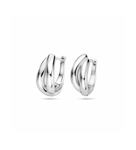 Zilver klapoorringen 17 x 7.5 mm - 3241639