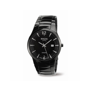 Boccia herenhorloge Titanium Keramiek Zwart 3572-02 - 3250043