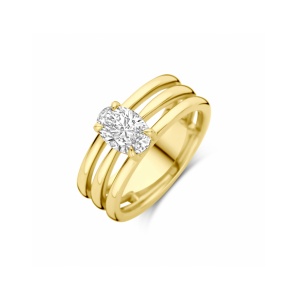 Gouden ring lab grown diamant 1.00ct h si - 3250378