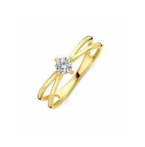 Gouden ring lab grown diamant 0.25ct h si - 3250362