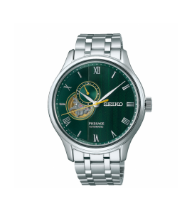 Seiko Presage Herenhorlogeautomatic staal bracelet groen - 3242696
