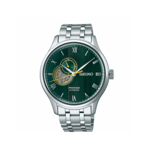 Seiko Presage Herenhorlogeautomatic staal bracelet groen - 3242696